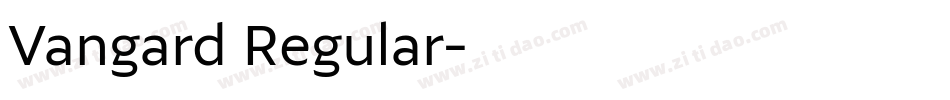 Vangard Regular字体转换